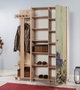 Hanah Home Consola de Entrada 135-727 Roble Sonoma 135x192x36 cm Mueble de Pasillo con Estantes